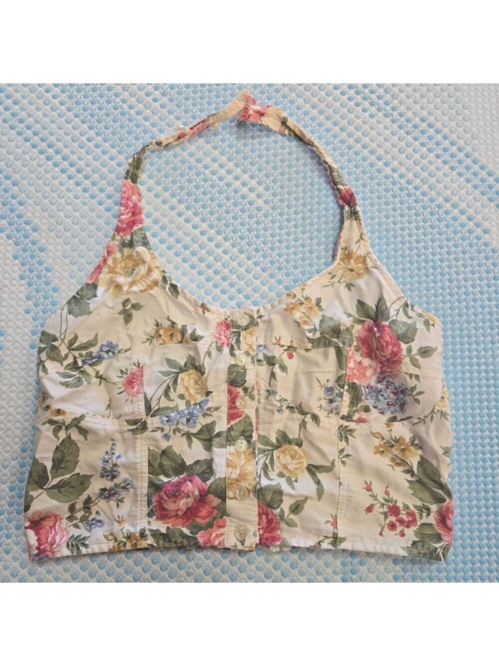 Neck Cropped Top